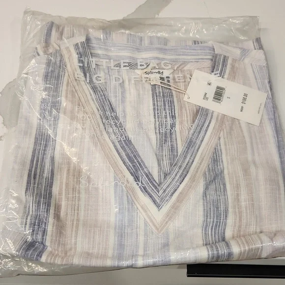 SPLENDID Viola Linen Blend Shift Dress Or Bathing Suit Cover Up - Picture 5 of 5